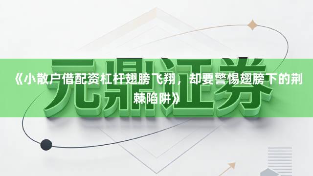 《小散户借配资杠杆翅膀飞翔，却要警惕翅膀下的荆棘陷阱》