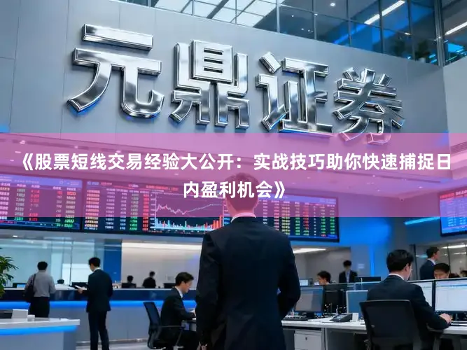 《股票短线交易经验大公开：实战技巧助你快速捕捉日内盈利机会》